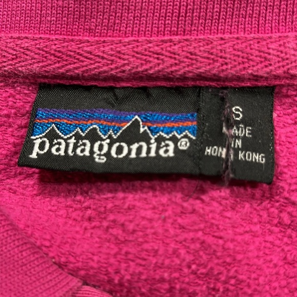 Vintage Patagonia Sweatshirt Pullover Sweater Unisex S Women’s M Barbie Pink - Picture 12 of 17